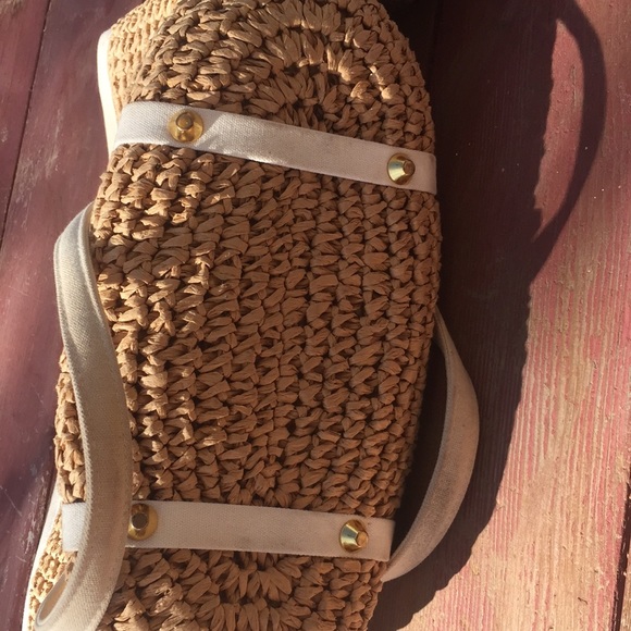 Purse wicker woven shoulder bag - Picture 3 of 8